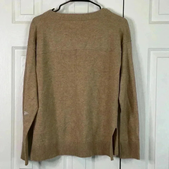 Knox Rose Women's V-Neck Pullover Sweater Tan Size S - Picture 6 of 9